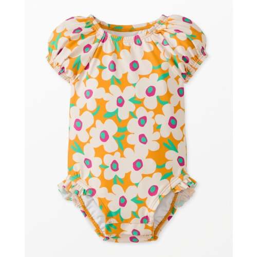 Baby One-Piece Puff Sleeve Swimsuit (12-18m)