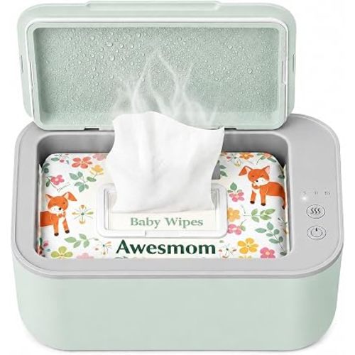 Baby Wipe Warmer, Large Capacity, 4 Temp Modes, Green