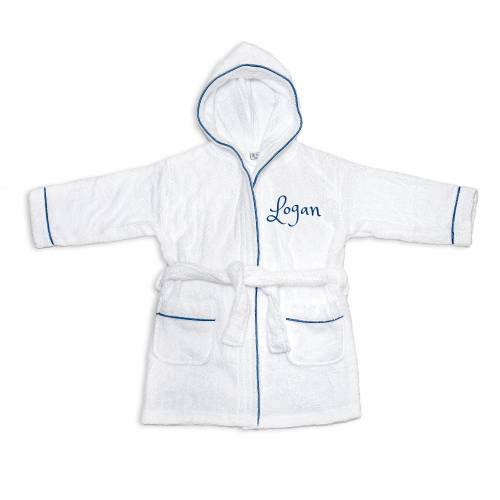 PERSONALIZED Baby Bathrobe - BLUE Toddler Bath robe -Custom Monogram /Name Embroidered Gift / robe /Baby /Baby Bath Robe kid bathrobe