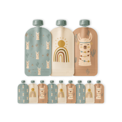 Reusable Food Pouches (Llama) - Hippypotamus