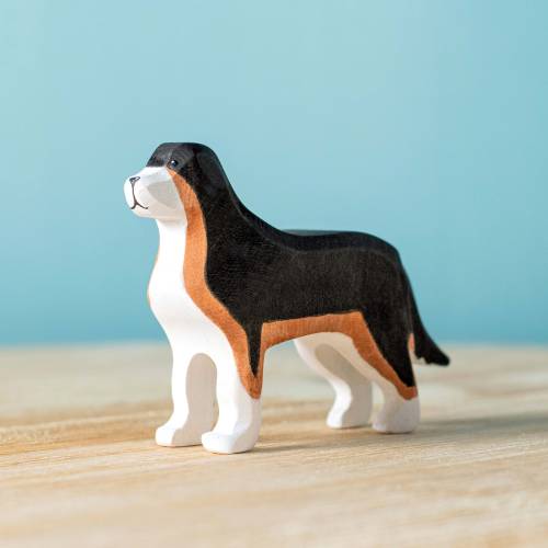 Handmade Bernese Dog for Montessori Play | Waldorf Toy