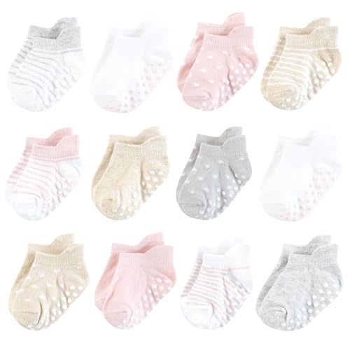 Hudson Baby Unisex Baby Non-Skid No-Show Socks
