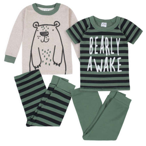 4-Piece Infant & Toddler Boys Bear Snug Fit Cotton Pajamas – Gerber Childrenswear