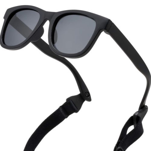 COASION Bendable Flexible Polarized Newborn Baby Sunglasses with Strap