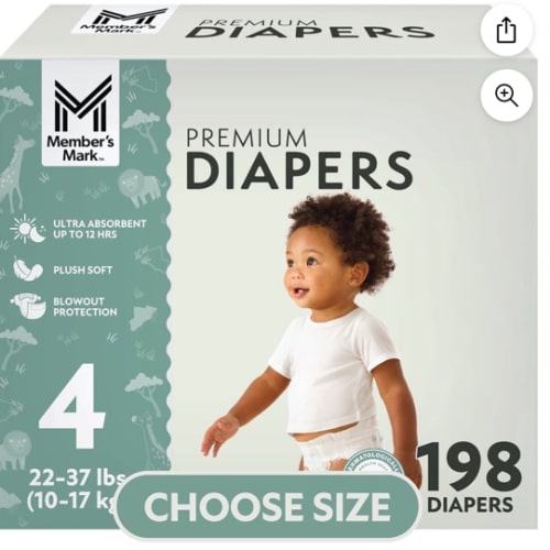 Member's Mark Premium Baby Diapers, Sizes 4 Samsclub.com