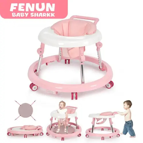 Baby Walker Foldable with 9 Adjustable Heights, Baby Walkers - TikTok Shop