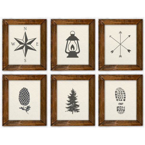 Vintage camping prints. Nature Art. Beige Art. Gray Art. Boy Bedroom Decor. Lake house Decor. Rustic Wall Art. Natural Cabin Decor Prints
