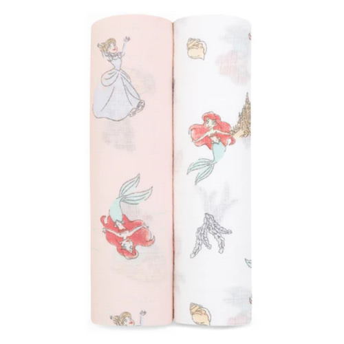 Disney Princess Cotton Muslin Swaddle 2pk | aden + anais