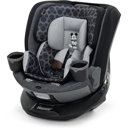 Disney Baby Turn and Go 360 Rotating All-in-One Convertible Car Seat, Vintage Mickey Mouse