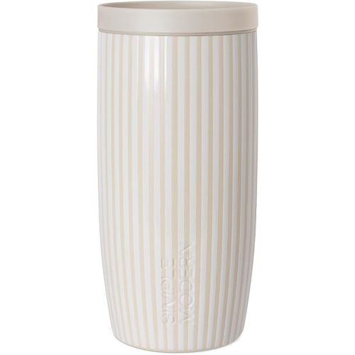 Simple Modern Insulated Travel Coffee Mug 360° Lid | 16oz | Striped