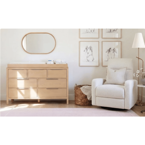 Ivory Glider Plus and Natural Dresser Bundle from Nurture&
