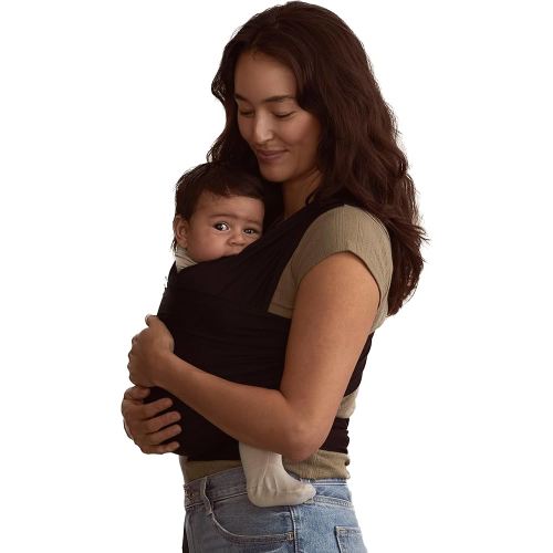 Solly Baby Wrap, Buttery-Soft Baby Carrier Newborn to Toddler 8-25 Lbs., Lightweight & Hands-Free Infant Sling Wrap, Breathable Summer Carrier, Baby Wearing & Postpartum Essential, New Mom Gift, Black