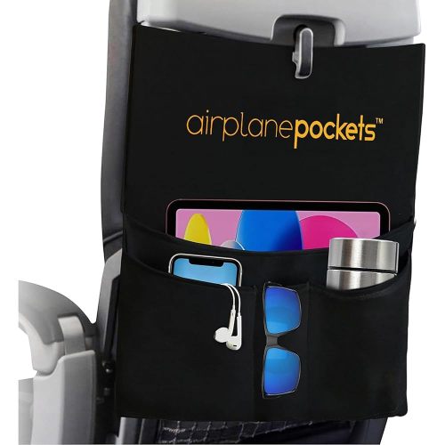 Airplane Pockets - Airplane Accessories - Plane Travel Essentials - Travel Organizer - Seat Storage Organizer - Air Travel Essentials - Seat Back Organizer - International Travel Must Haves
