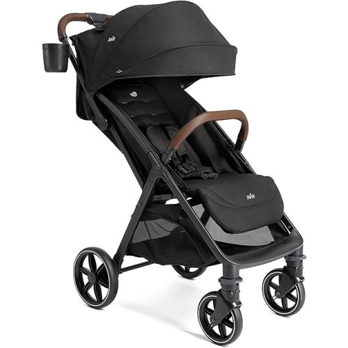 Joie Nutmeg Compact Stroller – Lightweight and Compact Stroller with One-Hand Fold (Shale)
