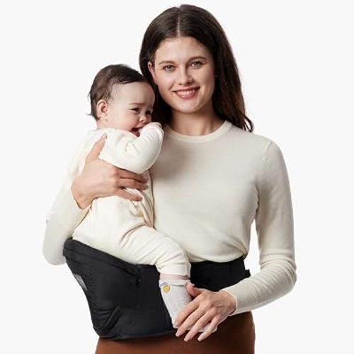 Momcozy Hip Seat Carrier for Babies up to 45lbs - Adjustable Waistband