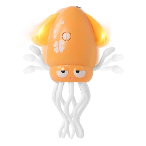 Dancing Octopus Baby Toys, Crawling Squid Infant Tummy Time Toy with Light Music, Interactive Sensory Toy for Toddler 1 2 3, Birthday Gift for 3 6 9 12 18+ Months Boy Girl, Christmas Stocking Stuffers