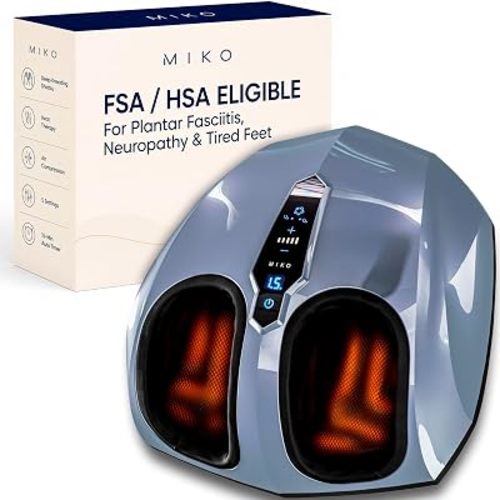 MIKO Shiatsu Foot Massager with Heat for Neuropathy & Plantar Fasciitis