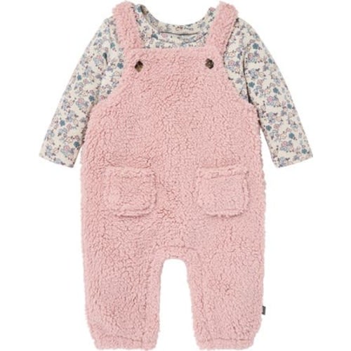 Plush Overall and Long Sleeve Top Set, 3-6M