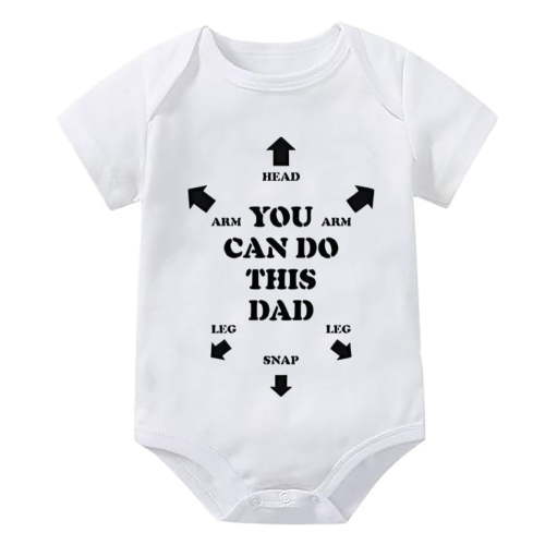 You Can Do This Dad Newborn Onesie Boys Short Sleeve Gender Neutral Baby Onesie White Baby Girl Romper