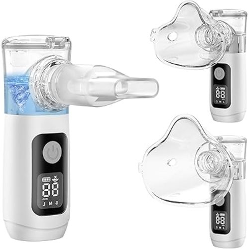Ultrasonic Nebulizer, Model NE-520 - Portable Nebulizer, Nebulizers, Rechargeable Nebulizer Machine for Adults and Kids
