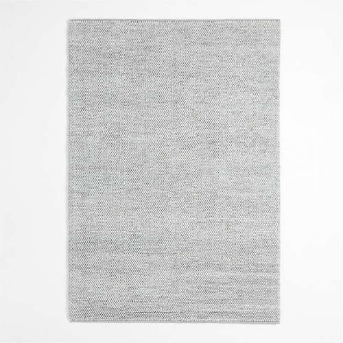 Orlian Mist Blue Wool Kids Area Rug 6'x9'