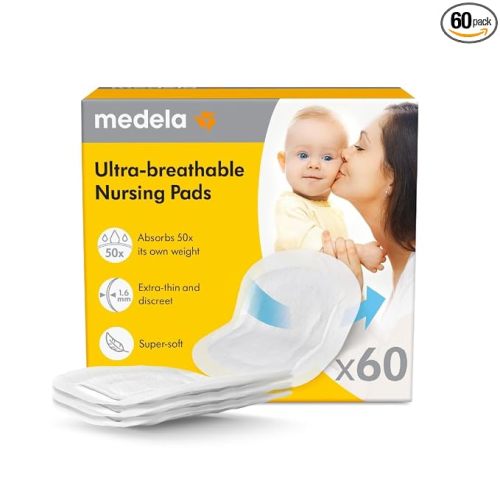 Medela Ultra-Thin Disposable Nursing Pads, Max Absorbency, 60 ct