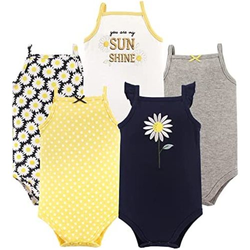 Hudson Baby Unisex Baby Cotton Sleeveless Bodysuits