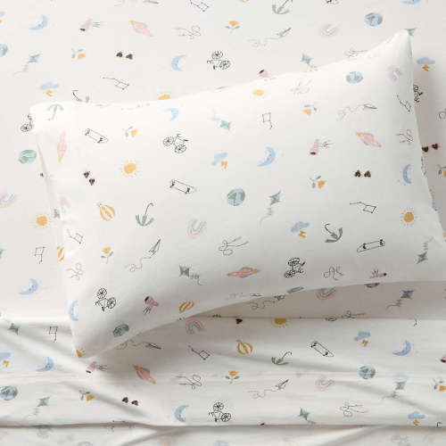 Comfy Tee Stellar Dreams Organic Cotton Kids Twin Sheet Set