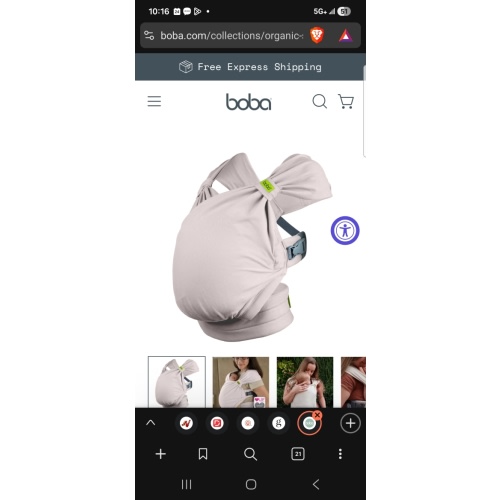 Boba Bliss Baby Wrap Carrier in Organic Stone – Boba Inc.