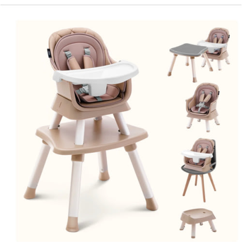 HARPPA Moro | 8 in 1 High Chair, Newborn to Toddler Feeding Booster Seat with Recline & Adjustable Heights, Portable, Easy to Clean & Fold – Perfect for Mealtime, Playtime & Growth