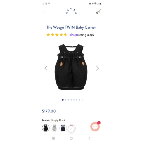 The Weego TWIN Baby Carrier
