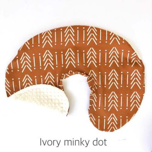 Nursing Pillow Cover- SICKLE MUDCLOTH COPPER- rust nursing pillow- boho cover- boy nursing pillow- neutral pillow cover- baby bedding
        , 
              cotton
          , 
              print on both sides