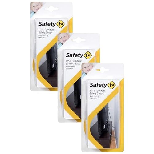 Safety 1st TV & Furniture Safety Straps, Black, Multi, 2 Straps(Pack of 3)
