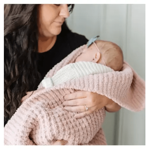 Brands We Love Waffle Knit Blanket in Rosette by Janie and Jack