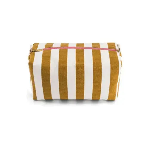 Rose in April - Vic striped toiletry bag - Caramel | Smallable