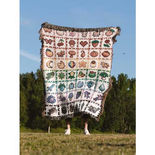 Stardew Valley Blanket, Stardew Blanket, Stardew Cozy Woven Blanket, Cozy Gamer Gift