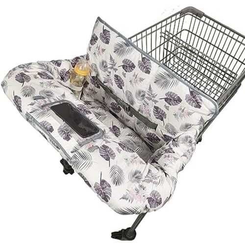 RHYDEER Shopping cart Cover for Baby, 2 in 1 high Chair Cover, roll in and go, Universal fit