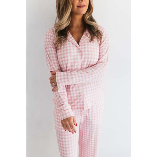 Blush Gingham Women's Set