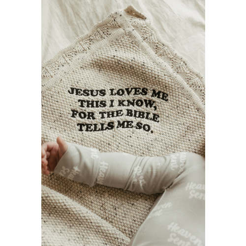 Jesus Loves Me This I Know Knit Blanket – OUR HOUSE ABOVE