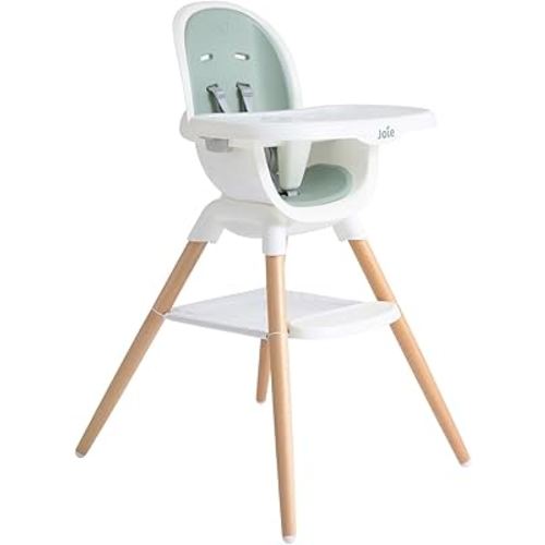 Joie Chai Multi-Mode Highchair - European Beech Wood, Convertible, 9+ Modes, Birth up to 60 lb. (Mist)