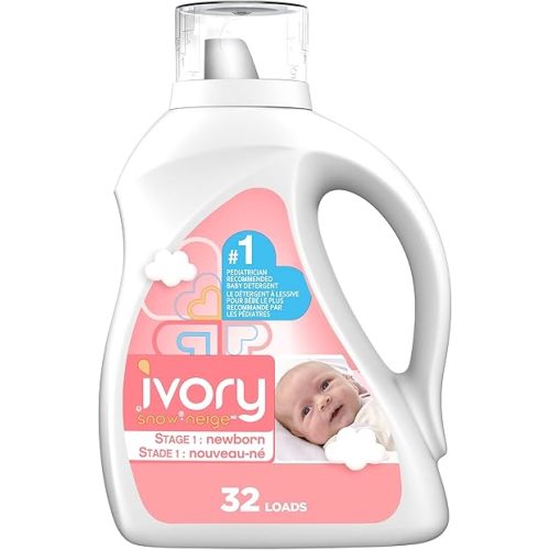 Ivory Snow Baby Lessive liquide hypoallergénique 32 lavages 1,36 l