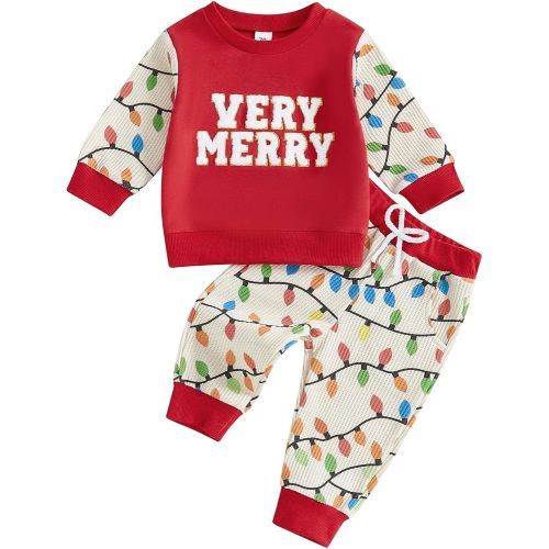 YINGISFITM Baby Boy Girl Valentines Outfit Lover Boy Sweatshirt Shirt Sweater Red Heart Pants Toddler Valentines Clothes