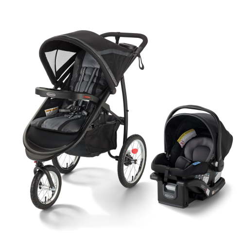 Graco FastAction Fold Jogger Travel System, Black