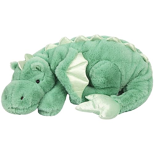ARELUX Large 37in Cute Dragon Stuffed Animals Plush Toy,Soft Green Pterosaur Plushie Giant Fuzzy Dinosaur Pillow Plushies with Wings Cuddly for Friends Family Member