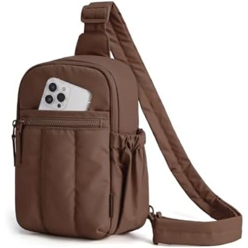 BAGSMART Small Crossbody Bags for Women, Puffer Sling Bag Fanny Packs, Purses Hobo Handbag for Daily Travel Hiking