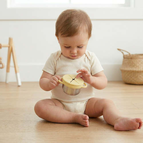 Stainless Steel Snack Cup Set for Baby & Toddler | Tots Ground
