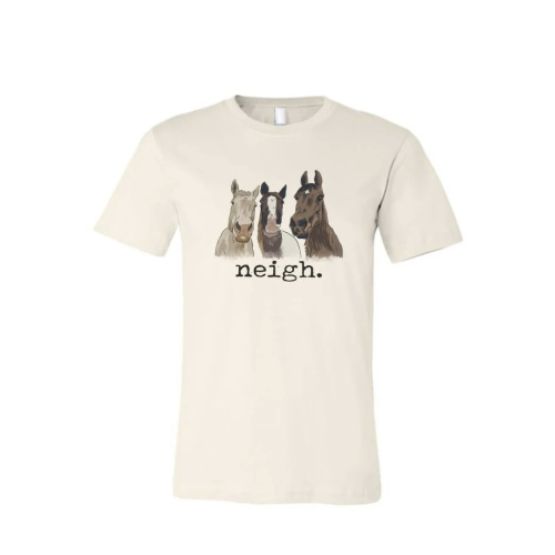 Neigh Horse T-Shirt (Adult) – Bridle Up Hope Shop