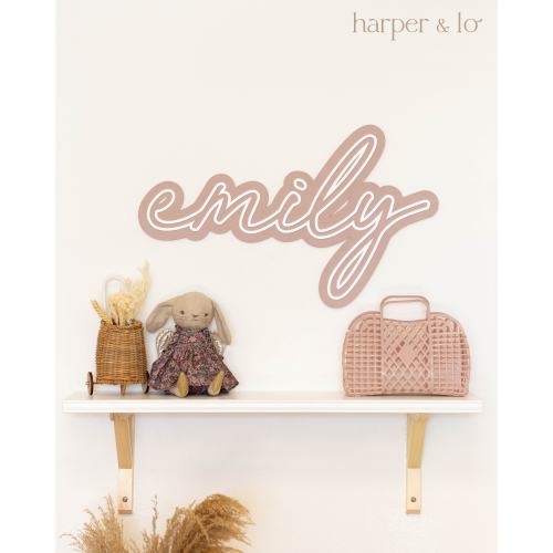 Custom Name Sign | Wooden Cut Out Name Sign, Nursery Decor, Baby Name Sign, Personalized Name Sign, Wedding Decor, Wall Decor, Cursive Sign