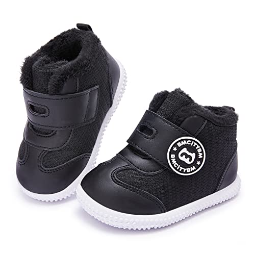 BMCiTYBM Baby Boy Girl Snow Boots Waterproof Winter Warm Booties Nonslip Lightweight Outdoor Shoes for First Walkers 6 9 12 18 24 Months(Infant/Toddler)