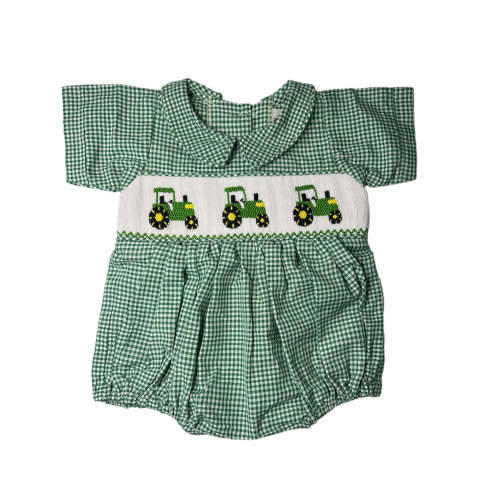 Tractors boy bubble – Honey Bee Smocked Boutique